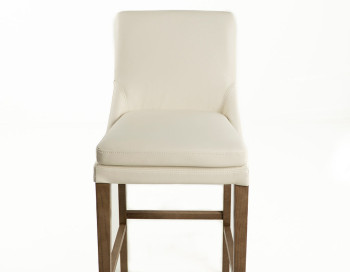 Topaz Bar Stool Edmonton white leather