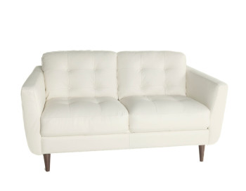 Coez Leather Love Seat Edmonton Digio Italian